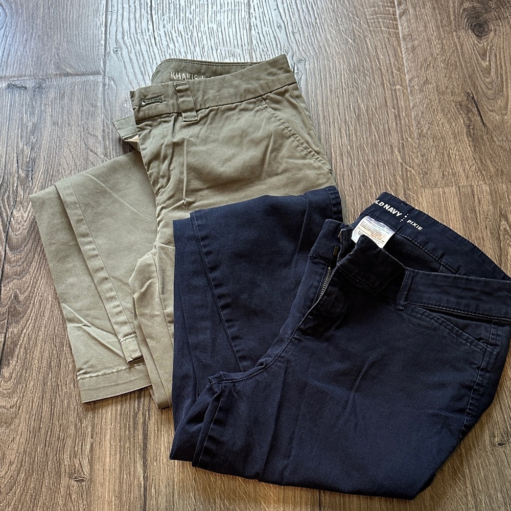 Banana Republic Olive Slim Fit Trousers